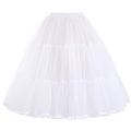 Belle Poque Frauen Weiß Vintage Crinoline Petticoat Underskirt für Vintage Retro Kleider BP000177-2